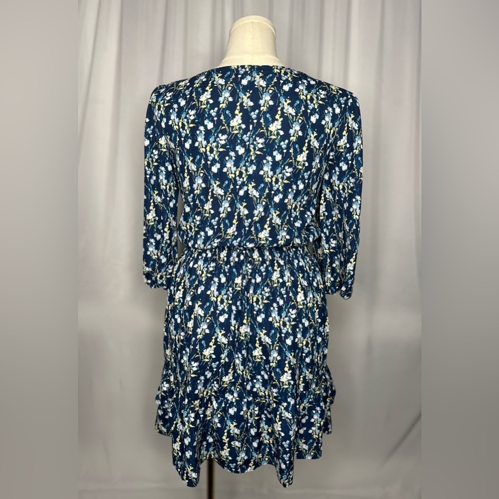 Maison Tara Floral Round Neck Women's Dress (718) - Picture 3 of 17